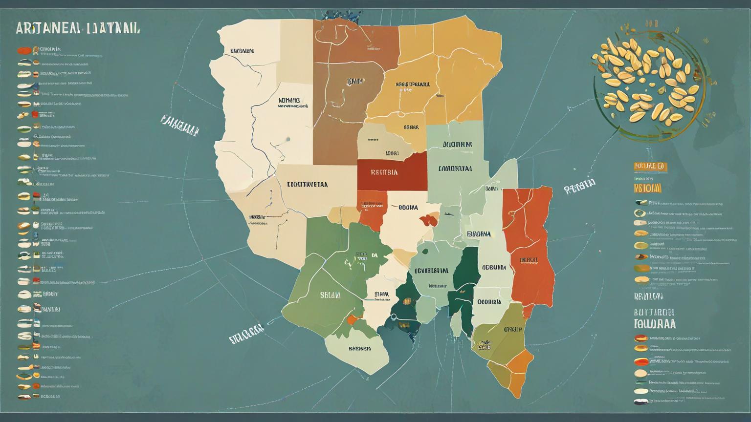 Mapa de regiones productoras de soja en Argentina